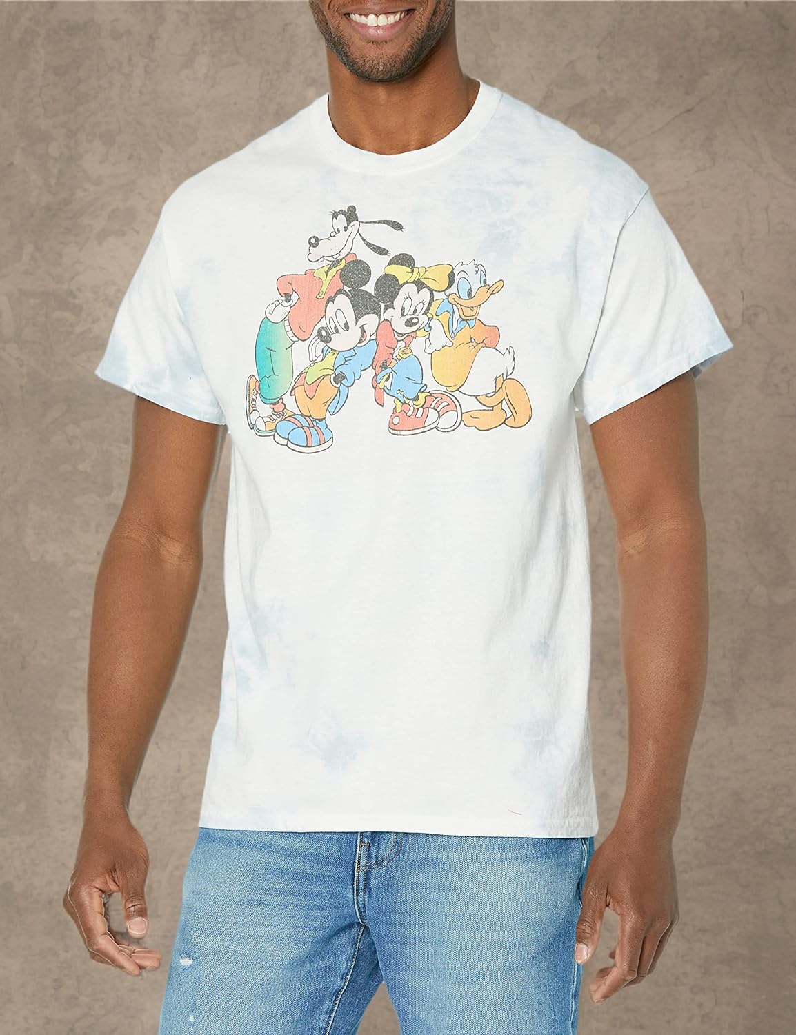 Disney Characters Cali Vintage Young Men's Short Sleeve Tee Shirt