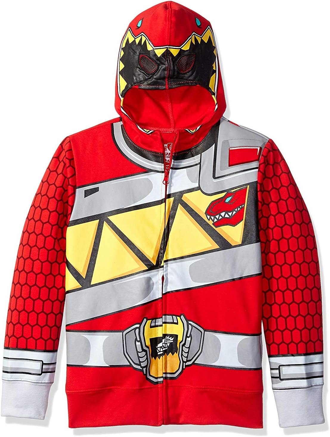 Power Rangers Little Red Ranger Costume Hoodie-Boys Sizes 4-7-Saban