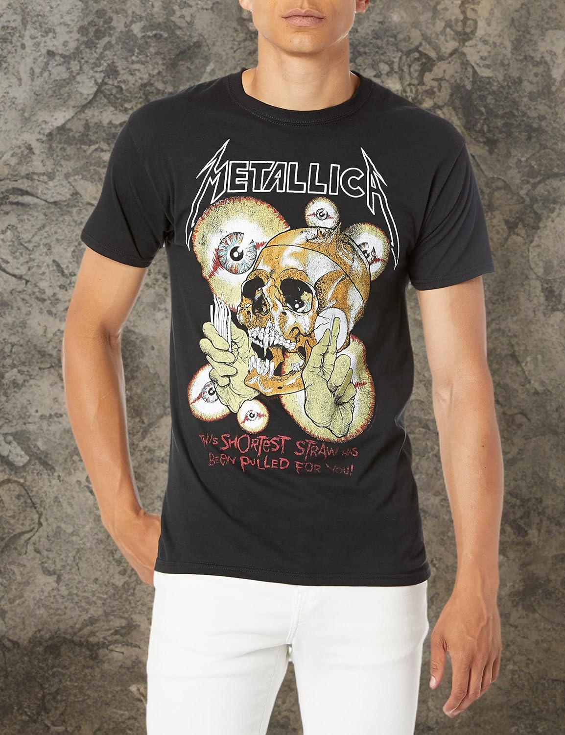 Metallica Men's Standard Vintage Shortest Straw
