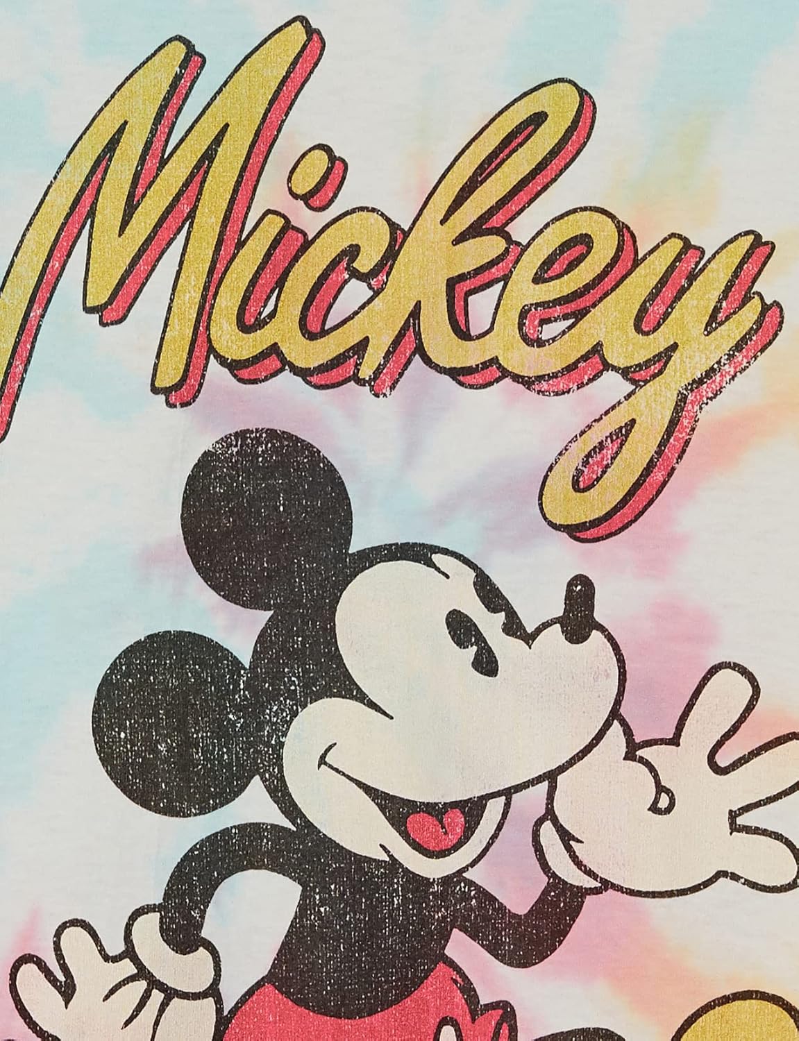 Disney Characters Vintage Mickey Young Men's Short Sleeve Tee Shirt