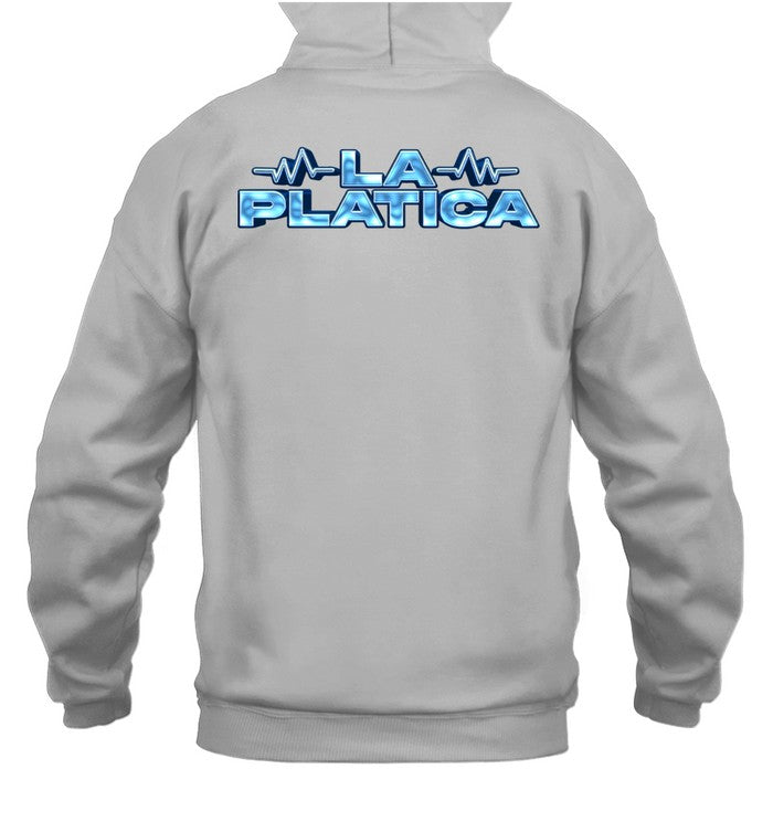 La Platica White Unisex Hoodie