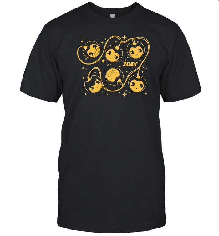 Bendy Halloween Candy Basket Black T Shirt 2024