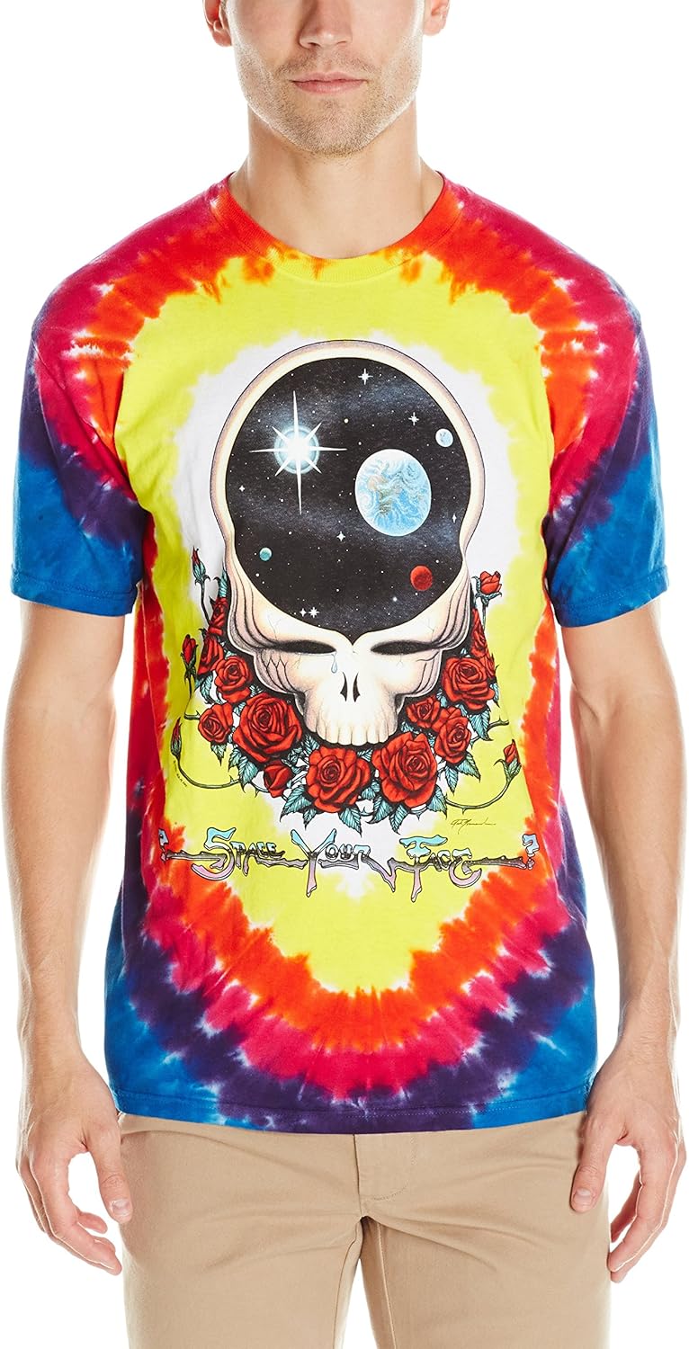 Liquid Blue Men's Grateful Dead Space Your Face Short Sleeve