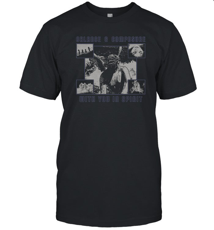 Balance And Composure Angel Black T-Shirt