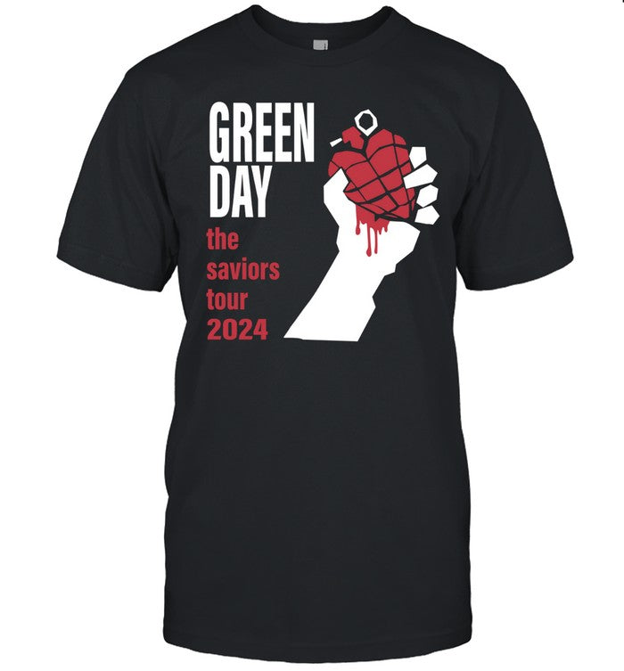 Green Day American Idiot Tour 2024 Black T Shirt
