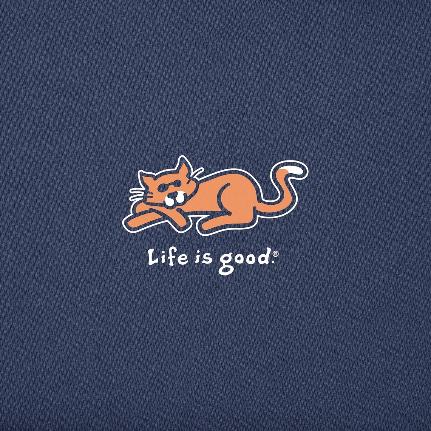Life is Good Women's Vintage Crusher Graphic T-Shirt Cat