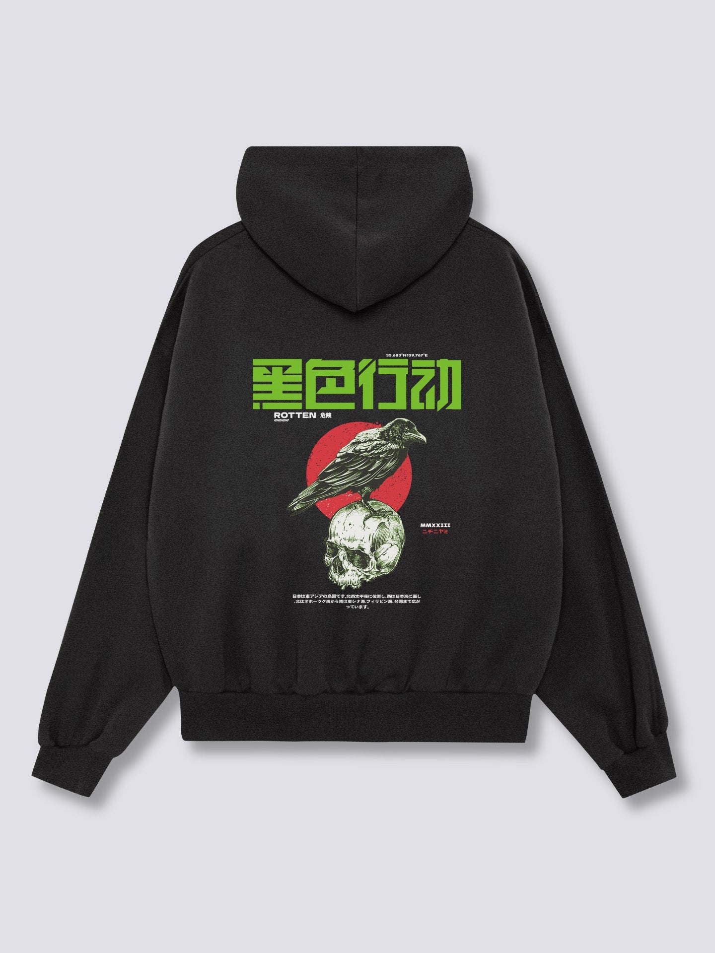 Dark Crow Back Hoodie
