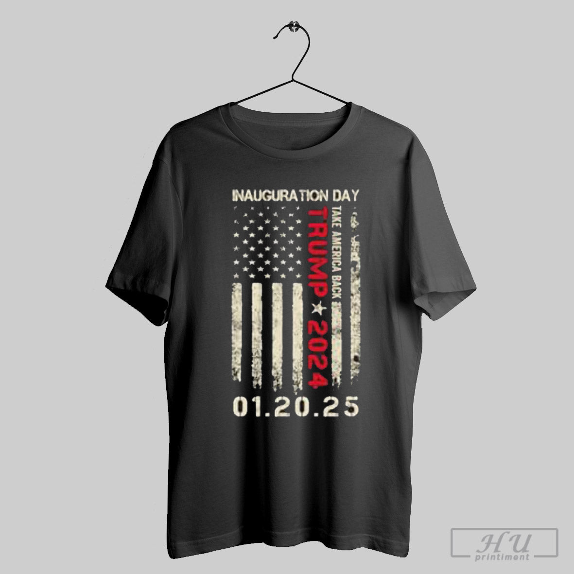 Donald Trump Inauguration Day 2025 47th President Usa Flag Long Sleeve T Shirt