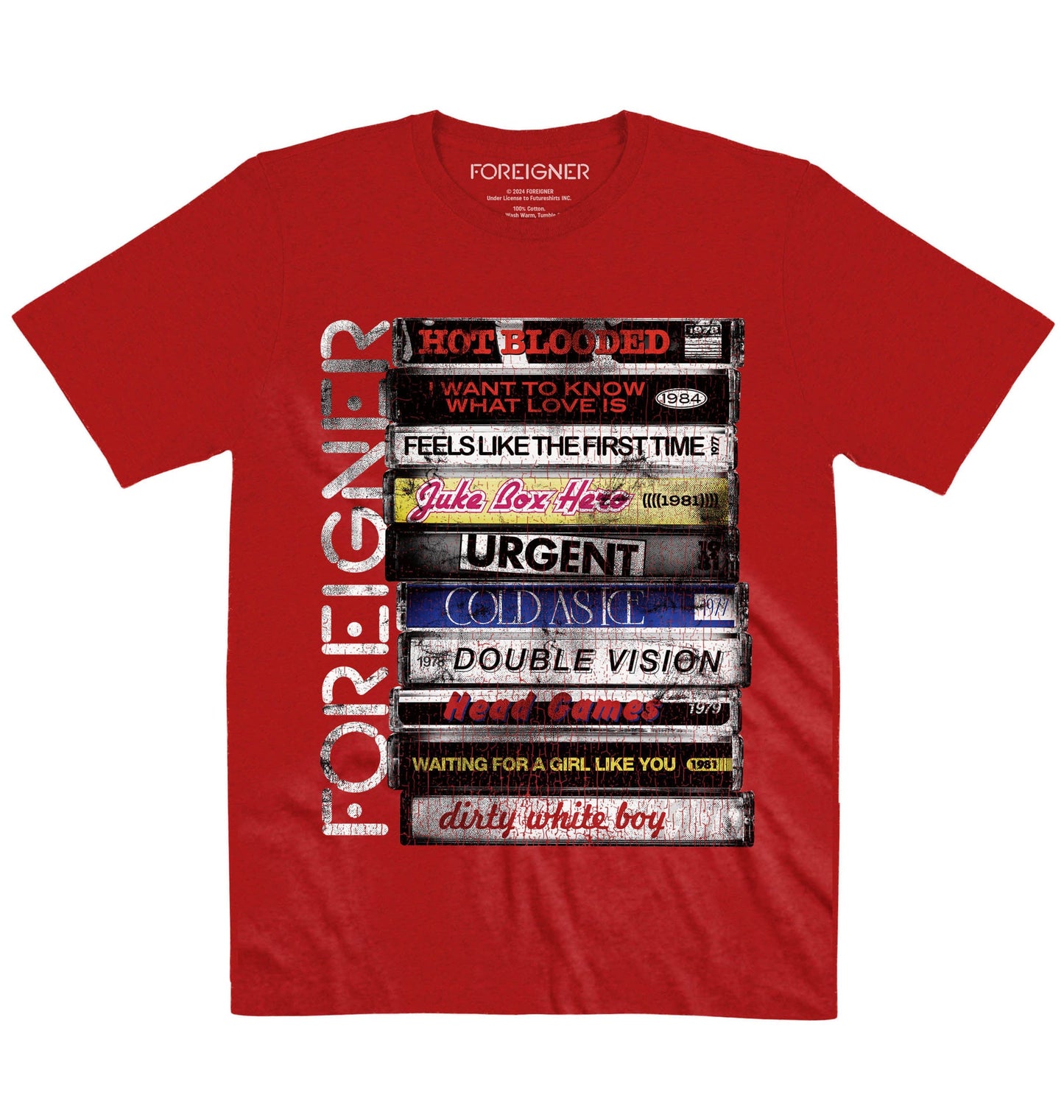 Foreigner | Rock Cassettes | Official Artist T-shirt