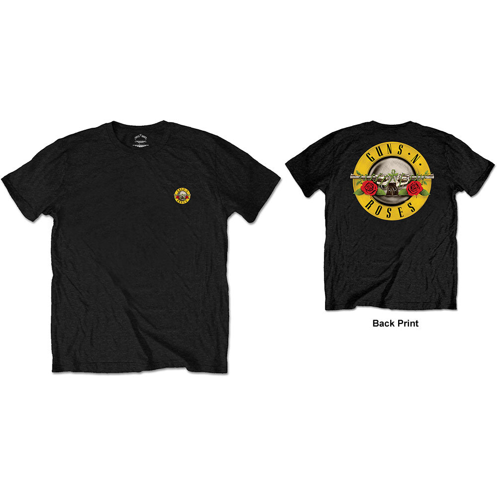 Guns N' Roses | Official Band T-Shirt | Classic Logo (Back Print)