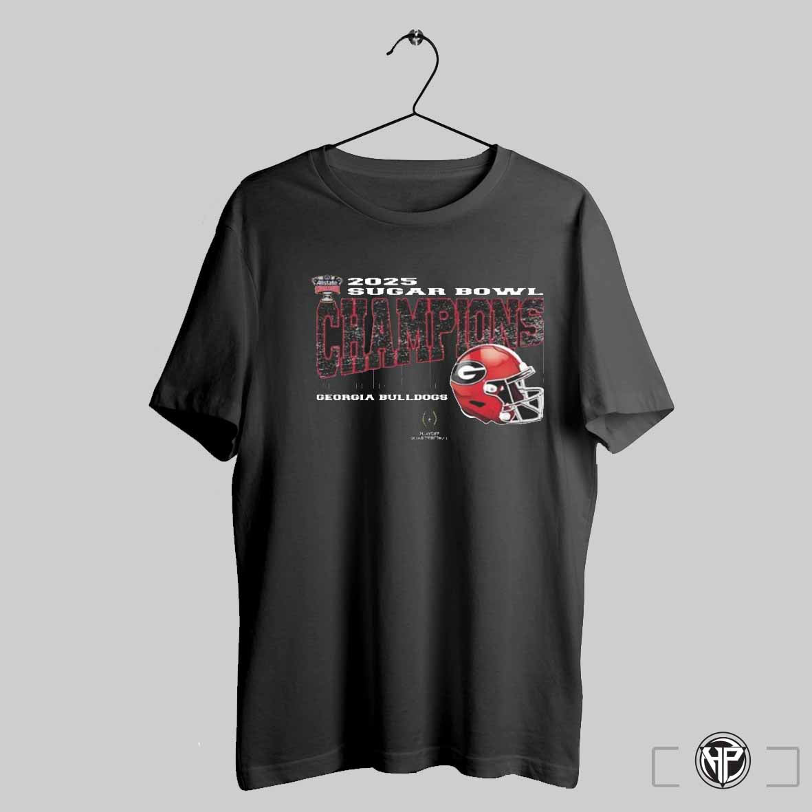 Georgia Bulldogs 2025 Sugar Bowl Champions College Football Playoff Quarterfinal Vintage Style With Helmet Unisex Shirt Trendy Sweatshirt