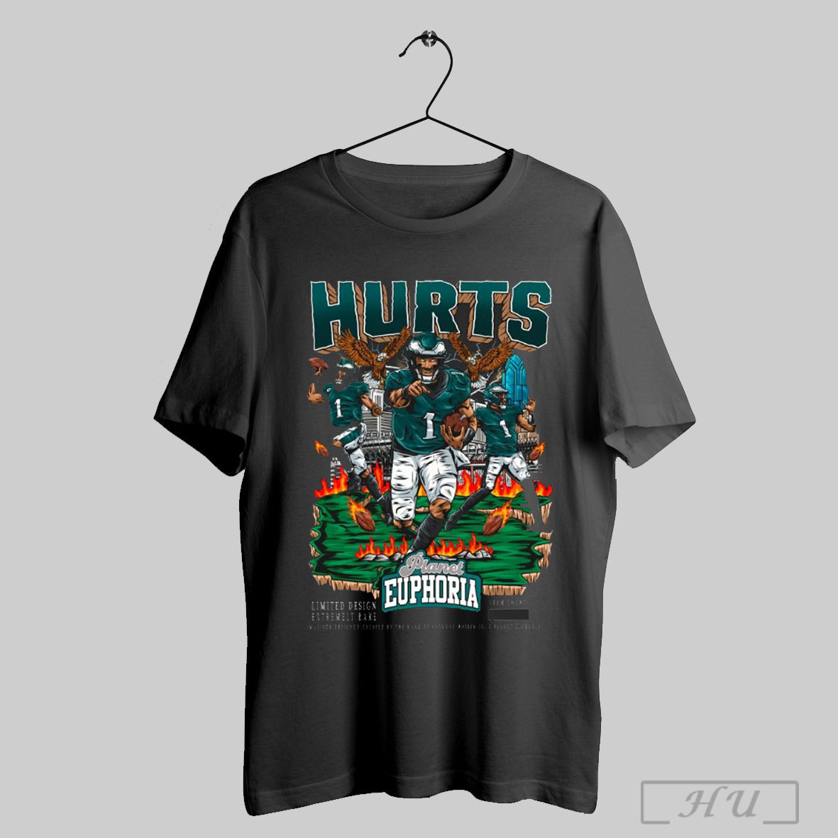 Jalen Hurts V2 Philadelphia Eagles Nfl Planet Euphoria Painting T Shirt Sweatshirt Hoodies Poster