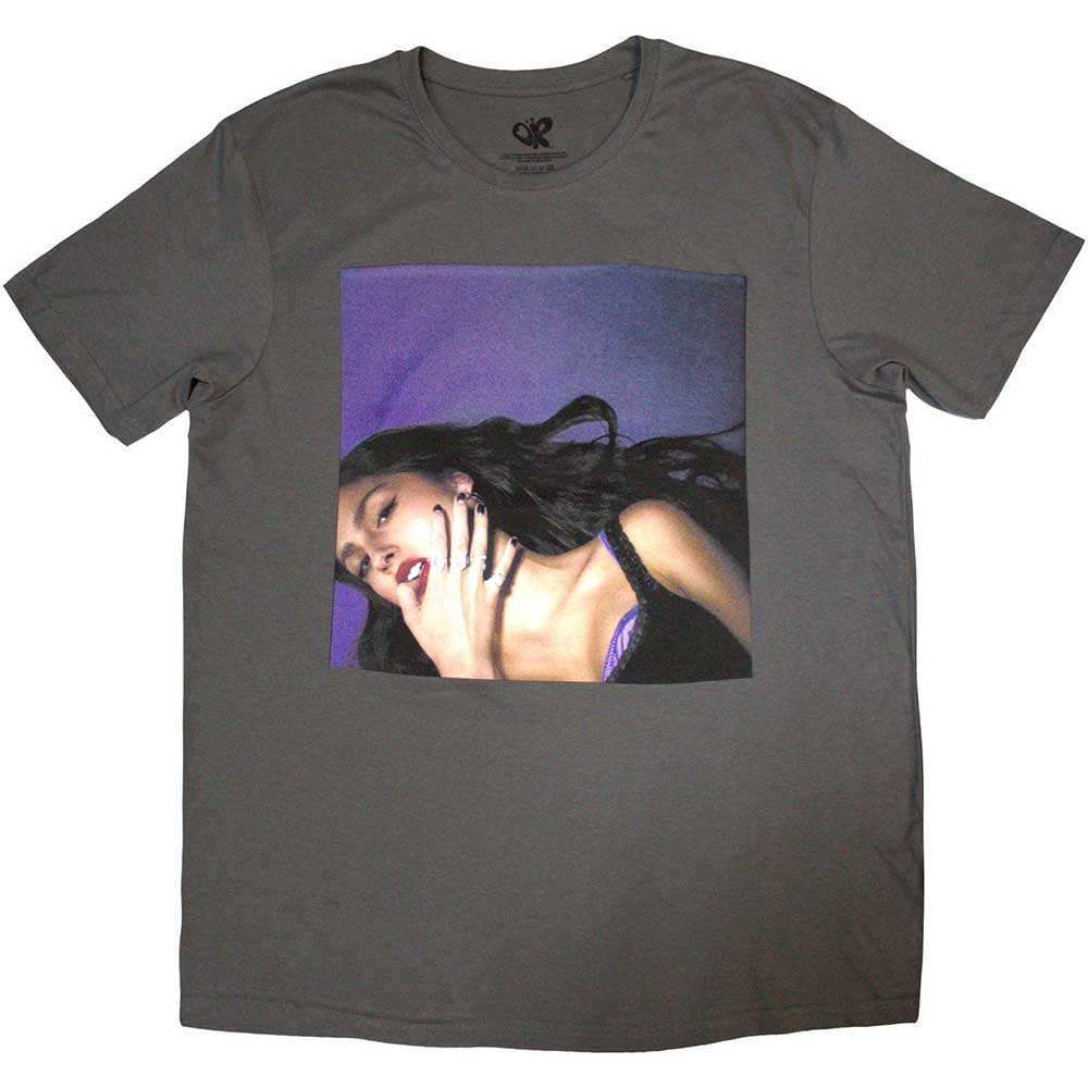 Olivia Rodrigo | Official Band T-Shirt | Guts Album Cover (Back Print - Charcoal)