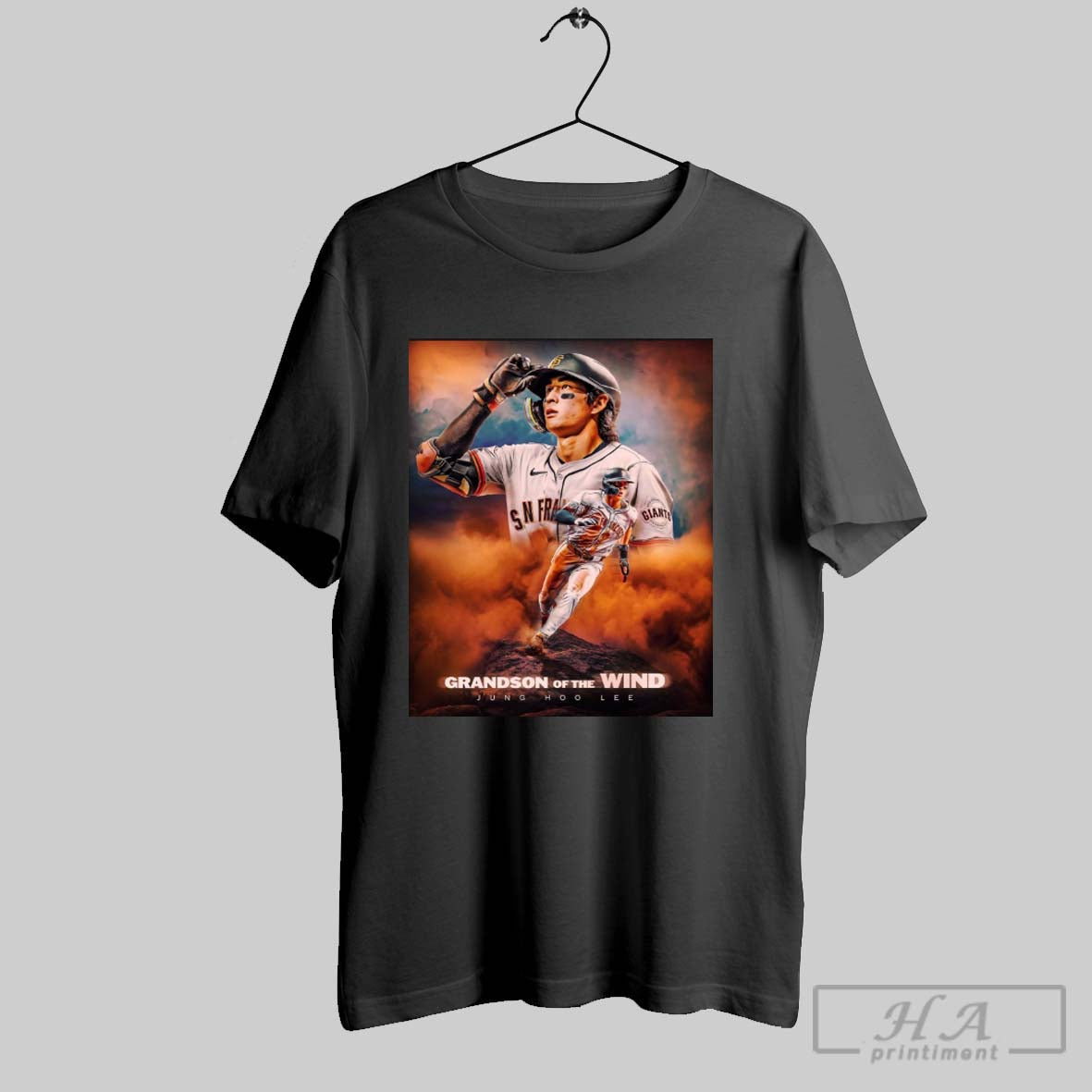 Official Grandson Of The Wind Jung Hoo Lee San Francisco Giants Baseball Poster T Shirt