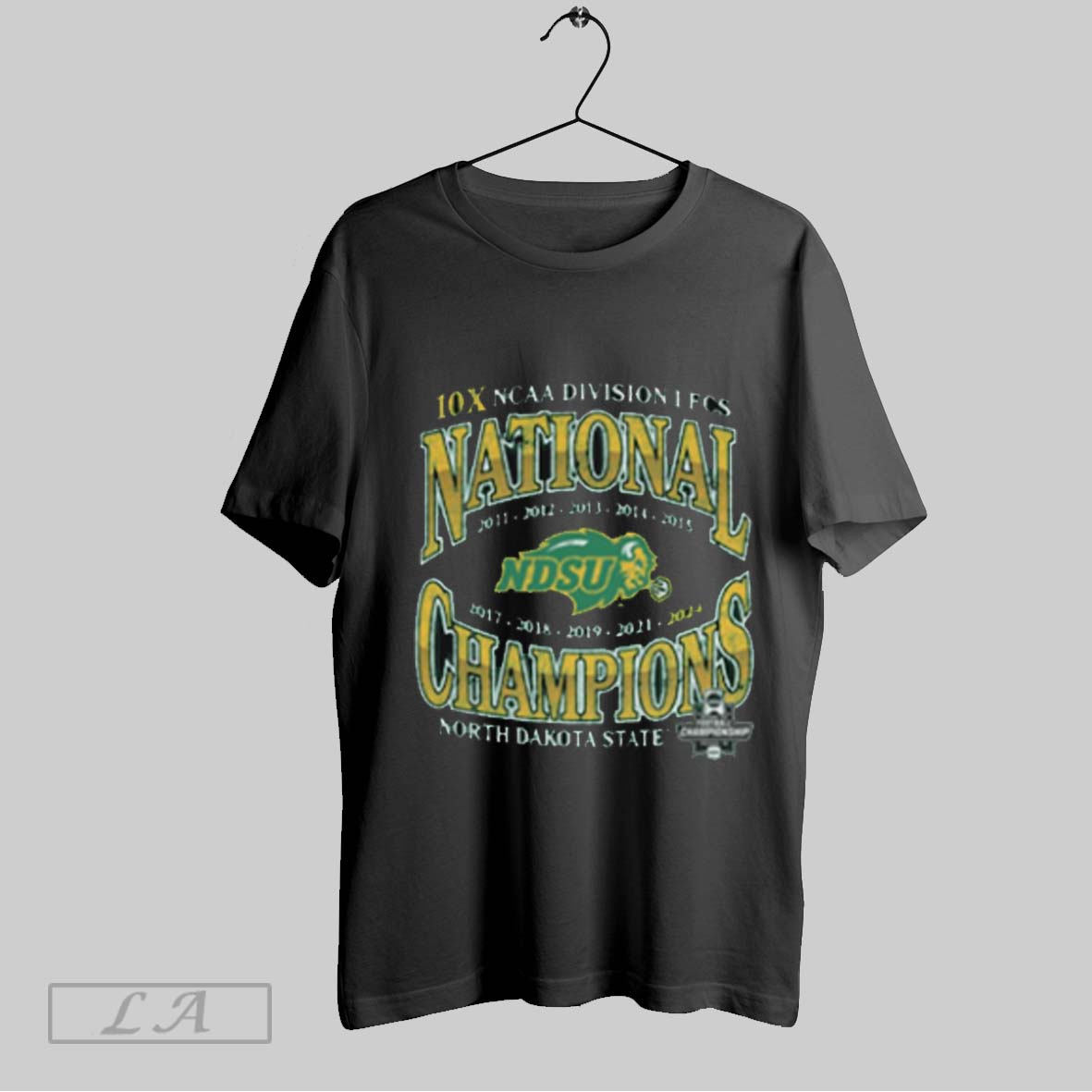 Official Ndsu Football 2024 25 Fcs National Champions 10x Ncaa Division I Vintage T Shirt