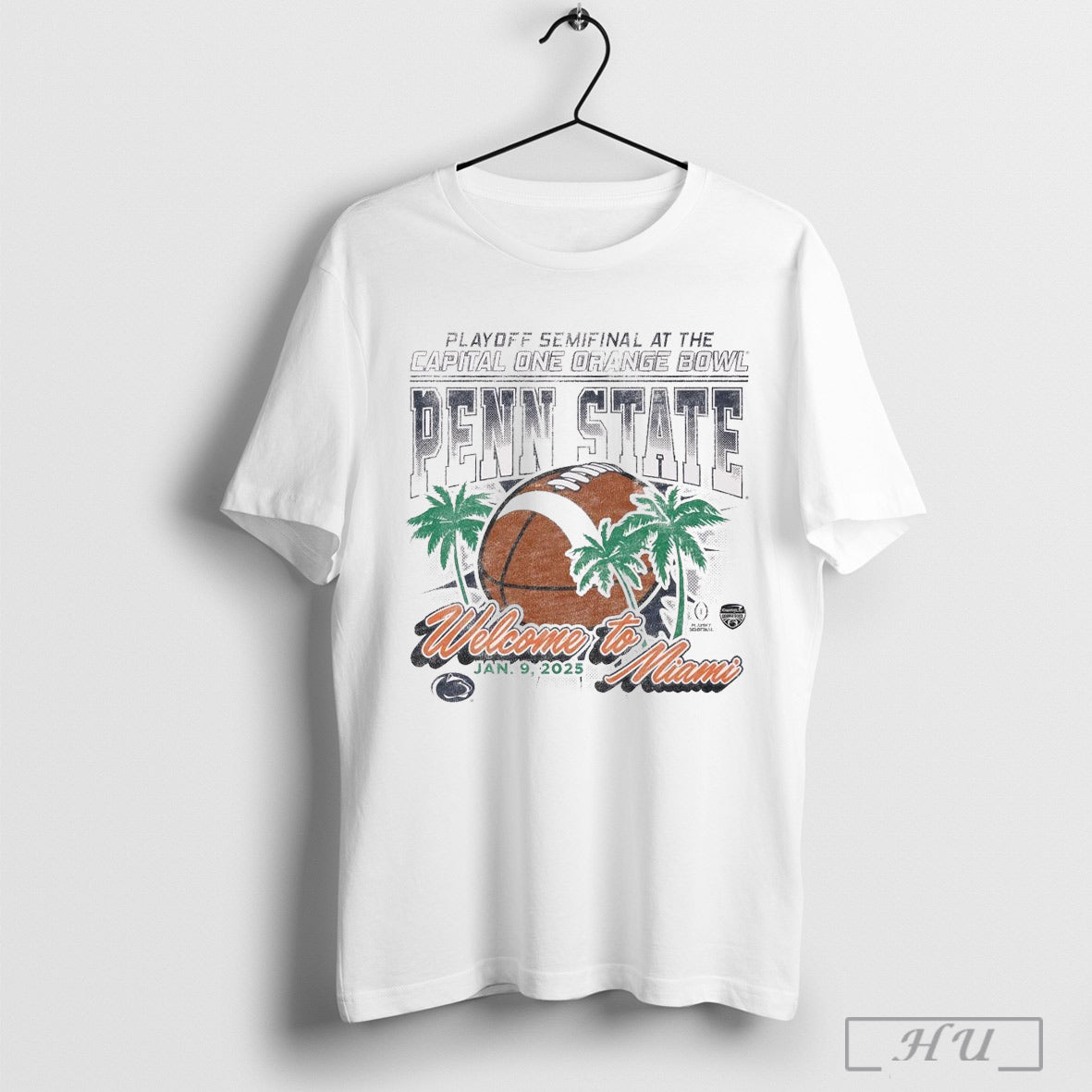 Official Penn State Nittany Lions 2025 College Football Playoff Semifinal At The Capital One Orange Bowl Bound Welcome To Miami Jan 9 Vintage T Shirt