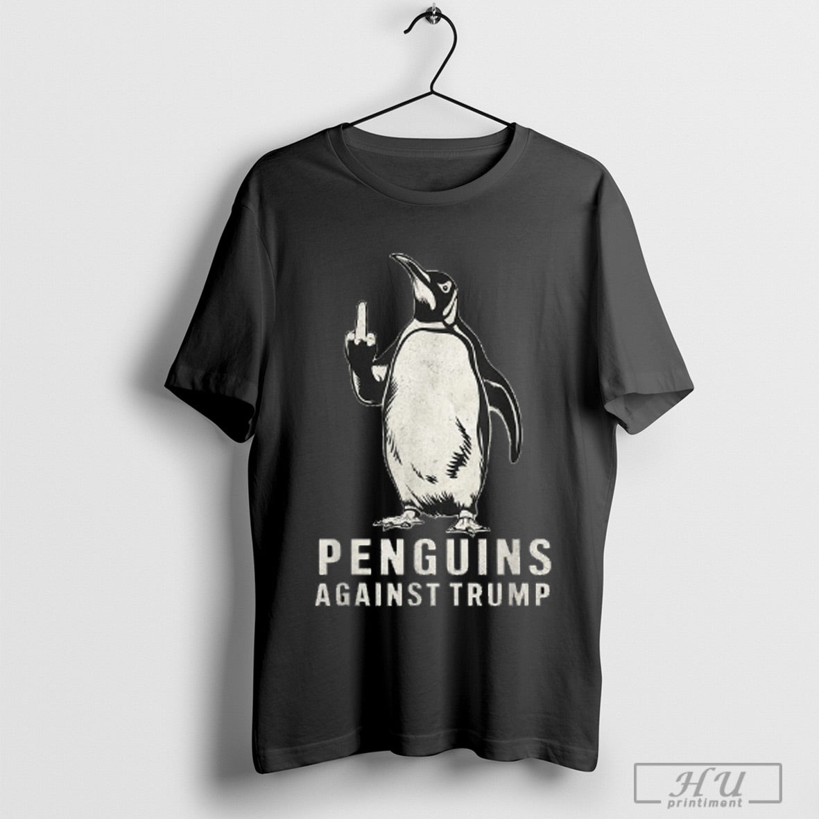 Penguins Against Trump Middle Finger T Shirt Sweatshirt