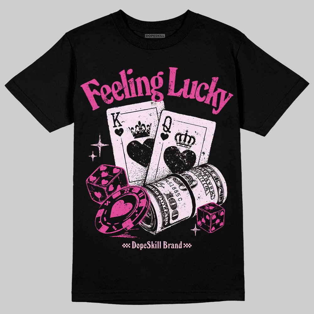 Pink Collection DopeSkill T-Shirt Feeling Lucky Graphic