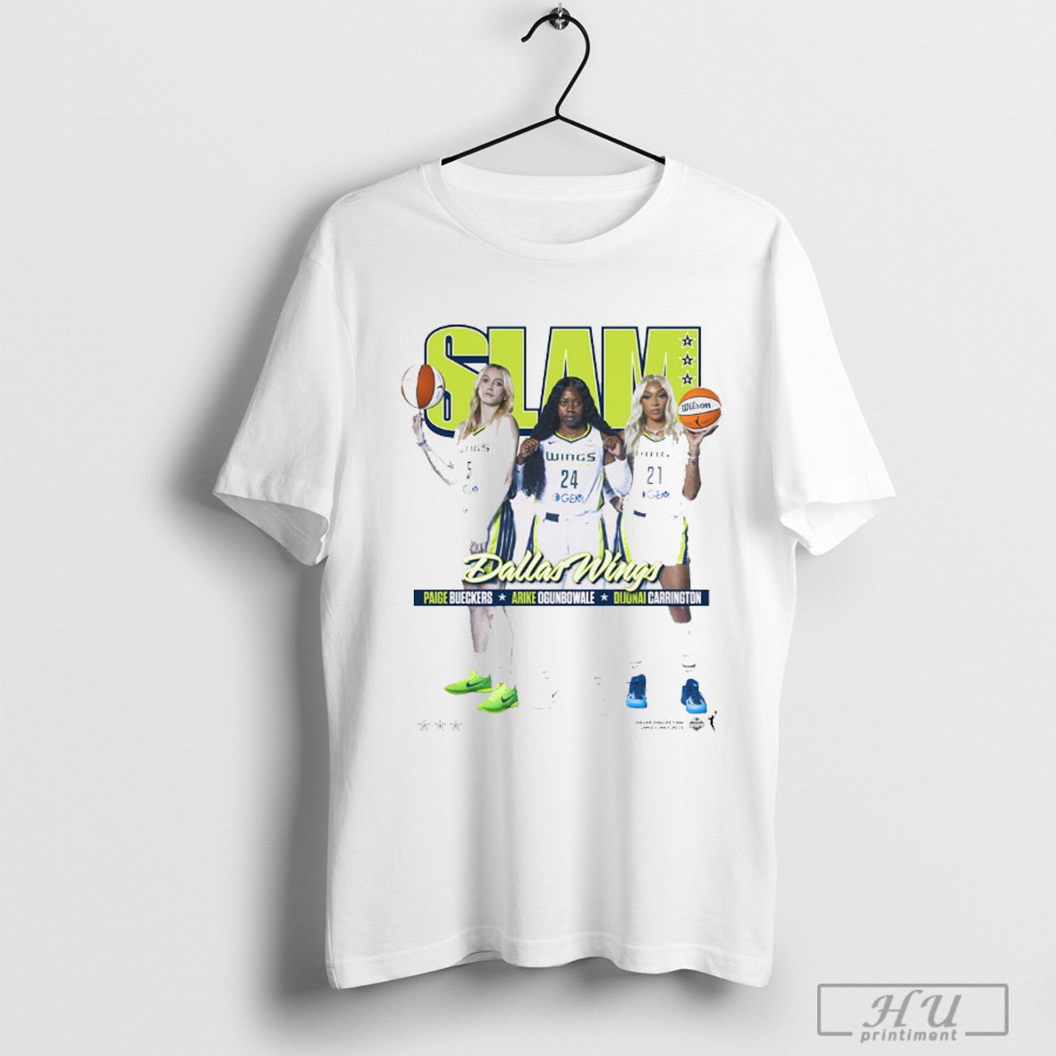 Slam Dallas Wings Paige Bueckers Arike Ogunbowale And Dijonai Carrington 2025 T Shirt Sweatshirt