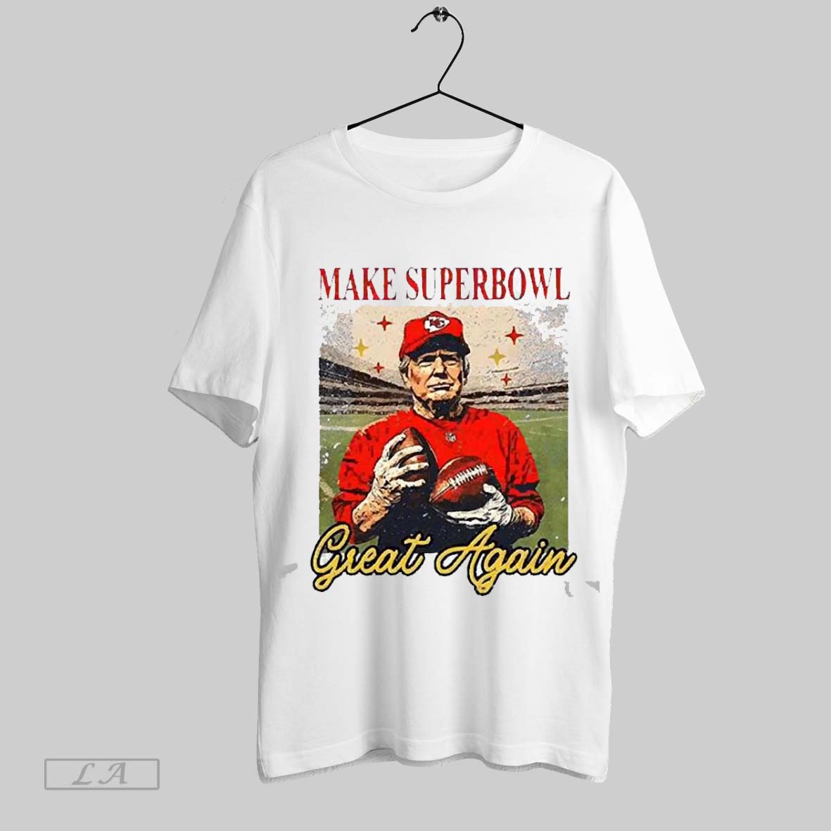 Top Trump Make Super Bowl Great Again 2025 Unisex Sweatshirt T Shirt