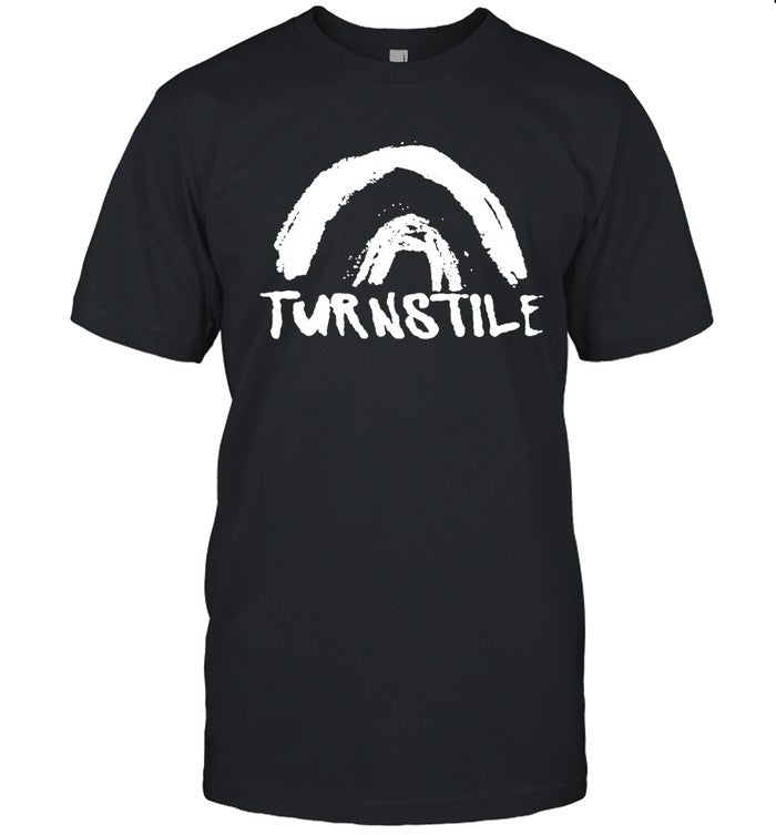 Turnstile Double Rainbow Black T Shirt