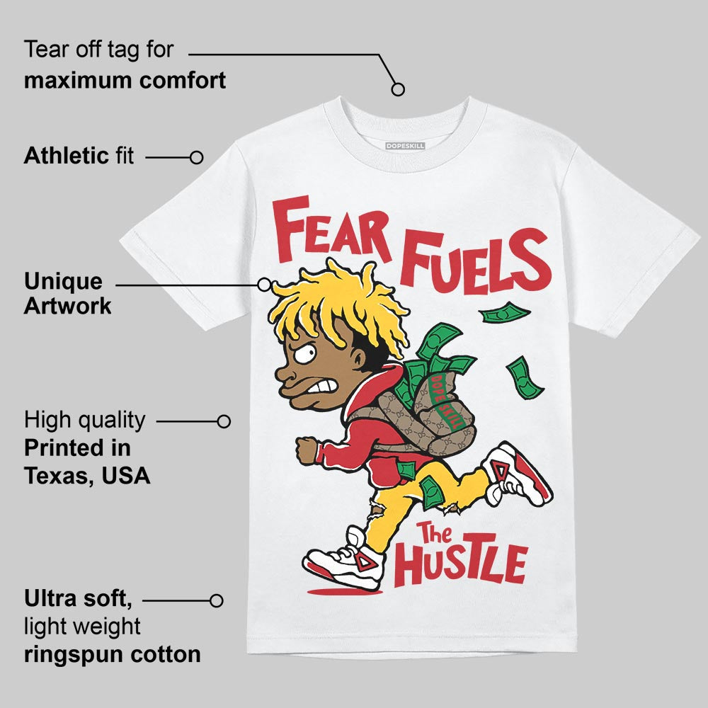 Ferrari 14s DopeSkill T-Shirt Fear Fuels The Hustle Graphic