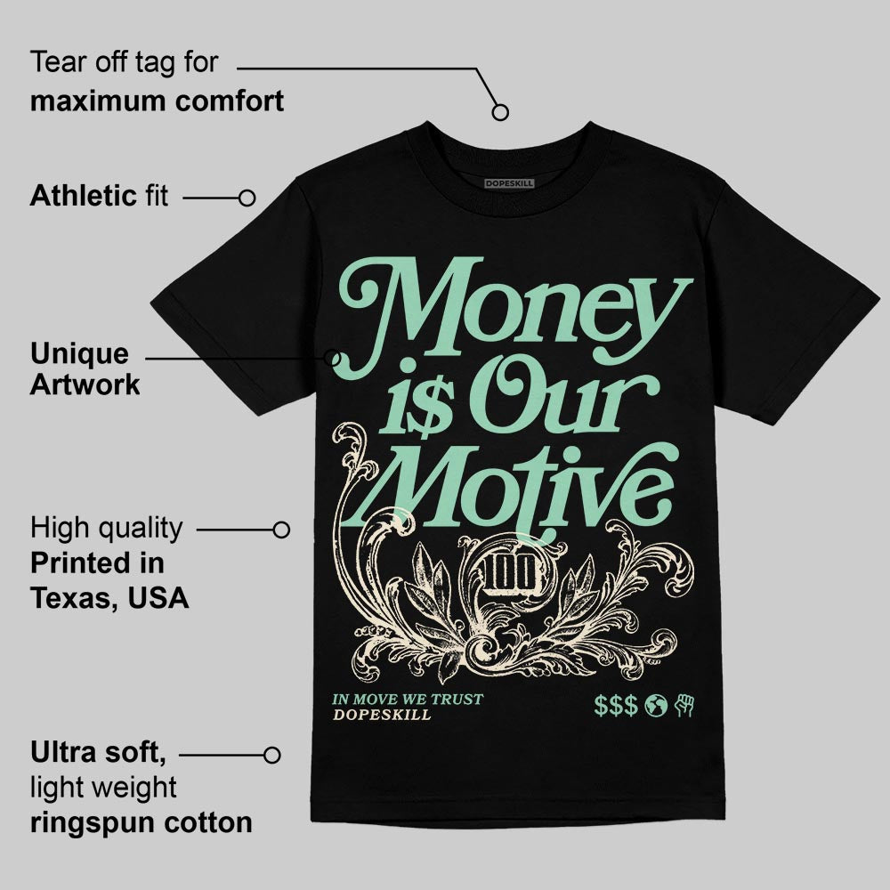SB Dunk “Rodeo†DopeSkill T-Shirt Money Is Our Motive Typo Graphic