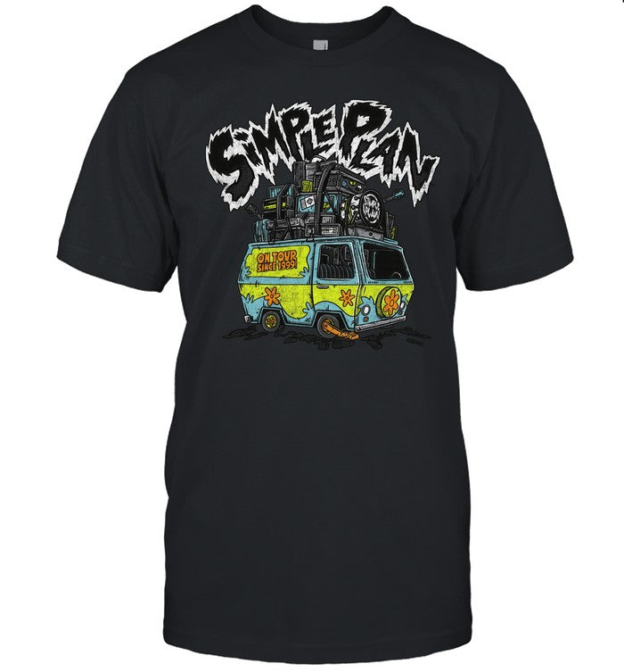 Simple Plan Band In Van Tour Black T-shirt