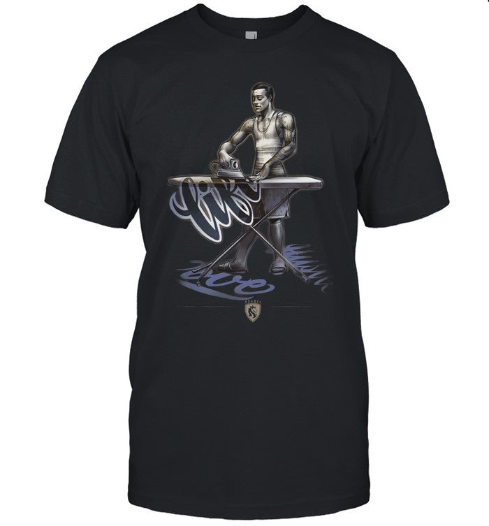 Ogabel Ironing Life T Shirt Black
