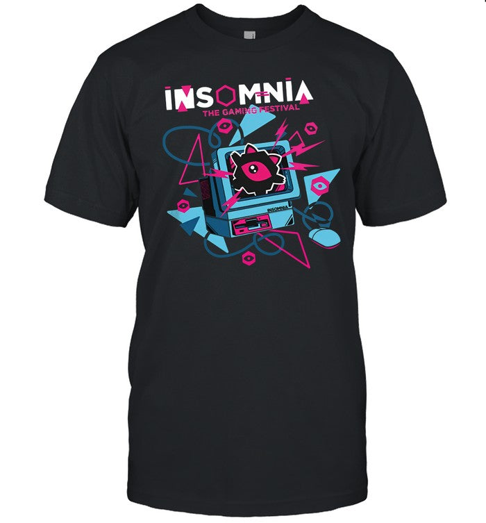 Insomnia The Gaming Festival I72 Retro Computer Event T Shirt