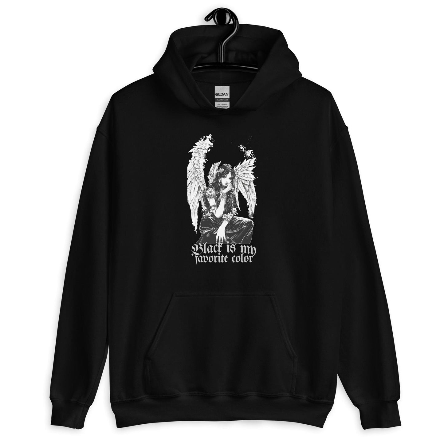 Black is my Favorite Color Goth Dark Angel Unisex Hoodie
