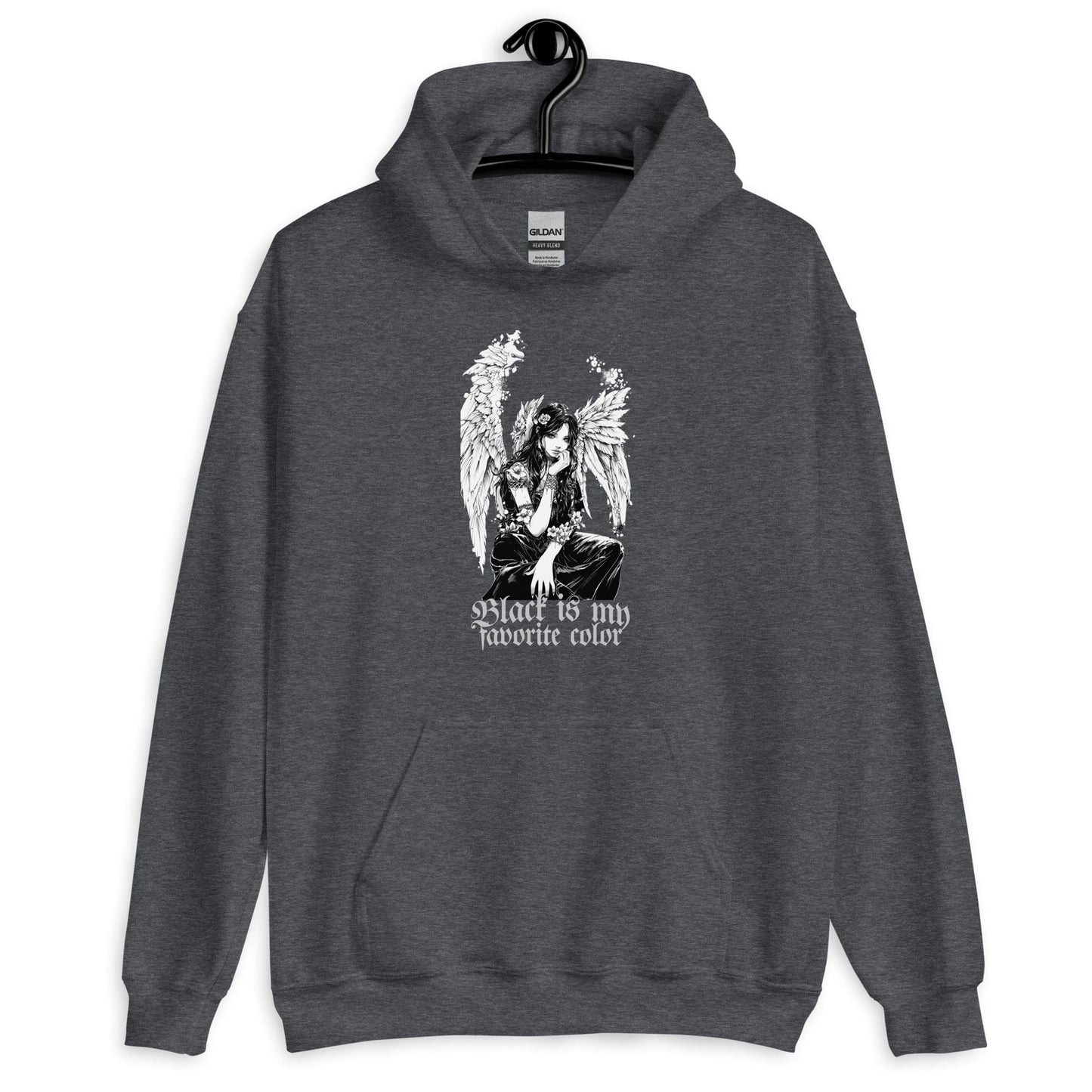 Black is my Favorite Color Goth Dark Angel Unisex Hoodie