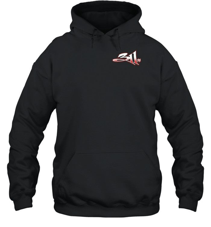 311 Bear Santa Happy Halidaze Christmas Unisex Hoodie