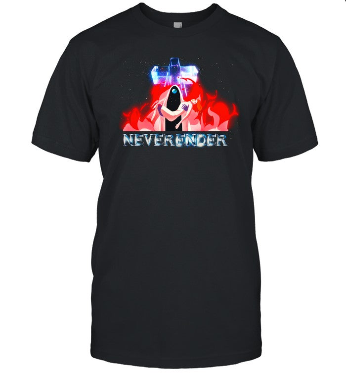 Justice Neverender Artwork Black T Shirt