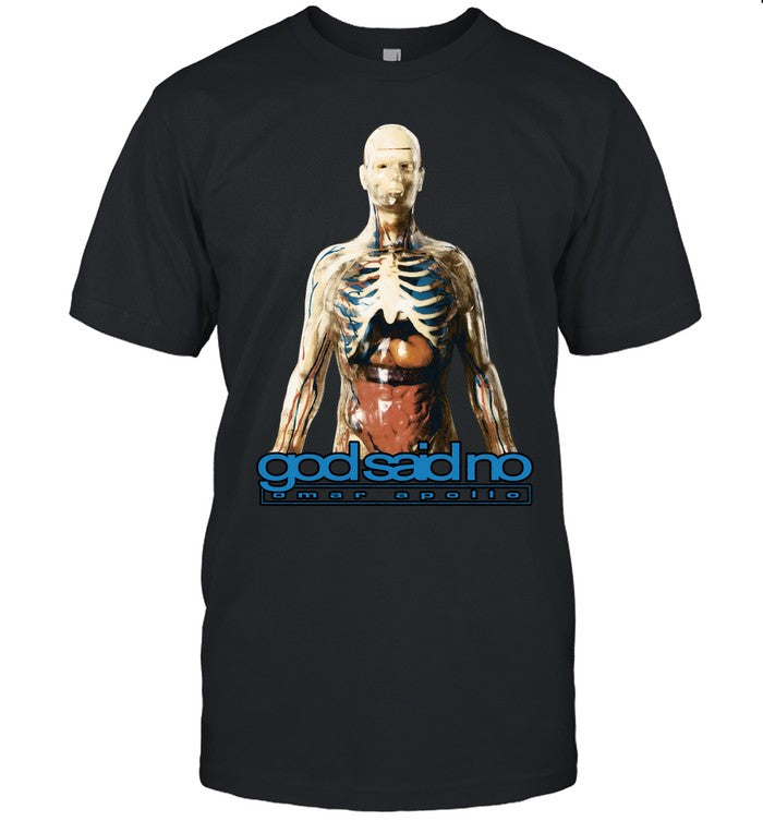 Omar Apollo Anatomical Tour Black T Shirt