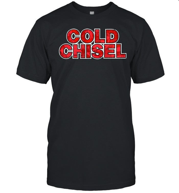 Cold Chisel The Big Five-O Tour Logo Black T Shirt