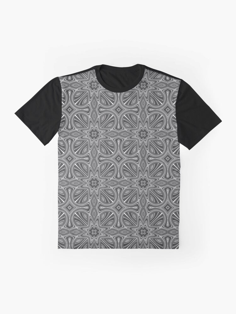 Black and white pattern Graphic T-Shirt Style002