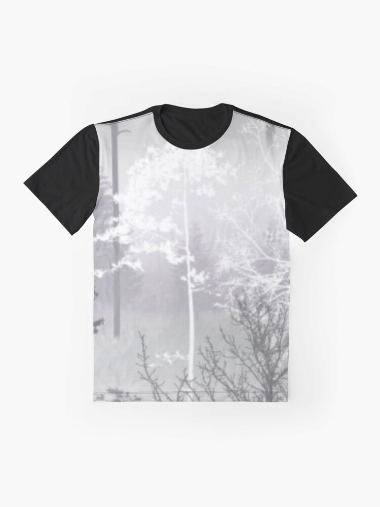 Black Tree Silhouette Graphic T-Shirt