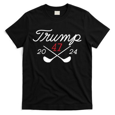 Golf Trump 47 2024 On Back T-Shirt