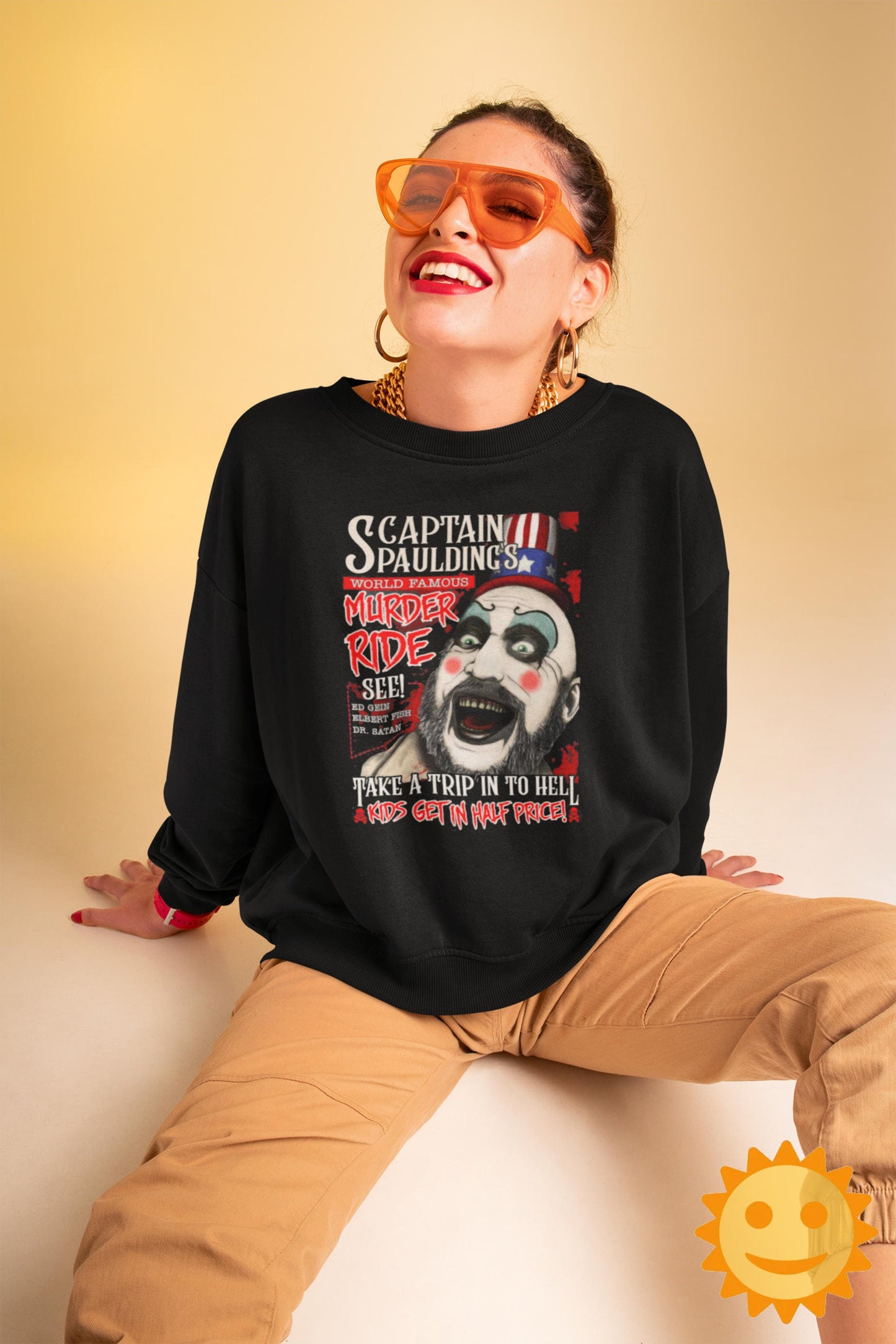 Murder Ride Captain Spaulding Vintage T-Shirt, Halloween Shirt, Horror Movie Shirt, Serial Killers Shirt, Clown Shirt, Killer Clown Shirt