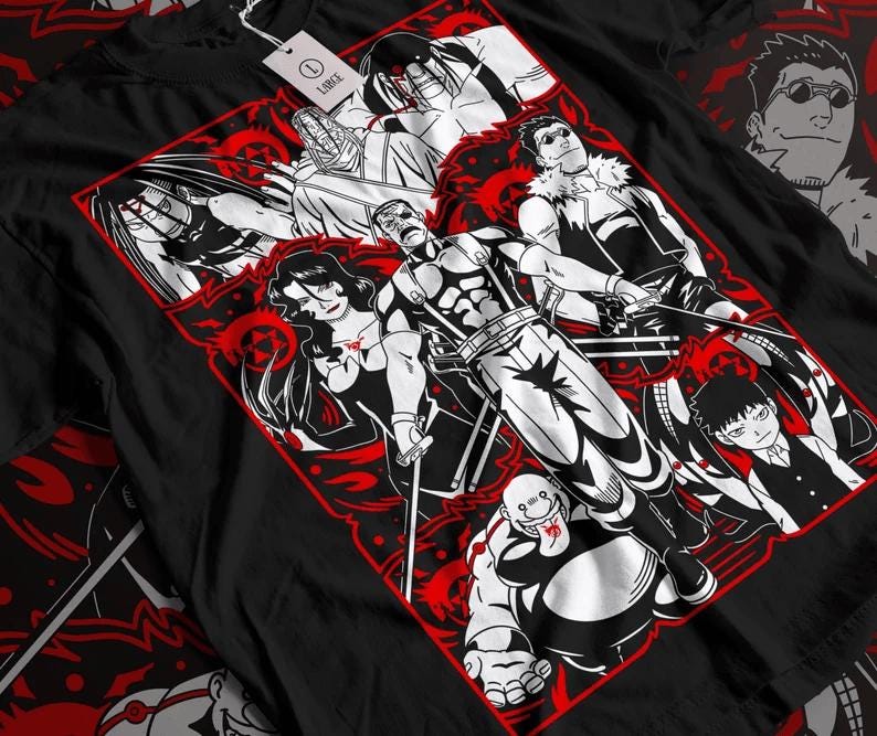 Anime lover shirt , Anime Gift, homunculos shirt,anime fans tee,Girlfriend Shirt, vintage anime clothes, Anime lover gift Shirt Size