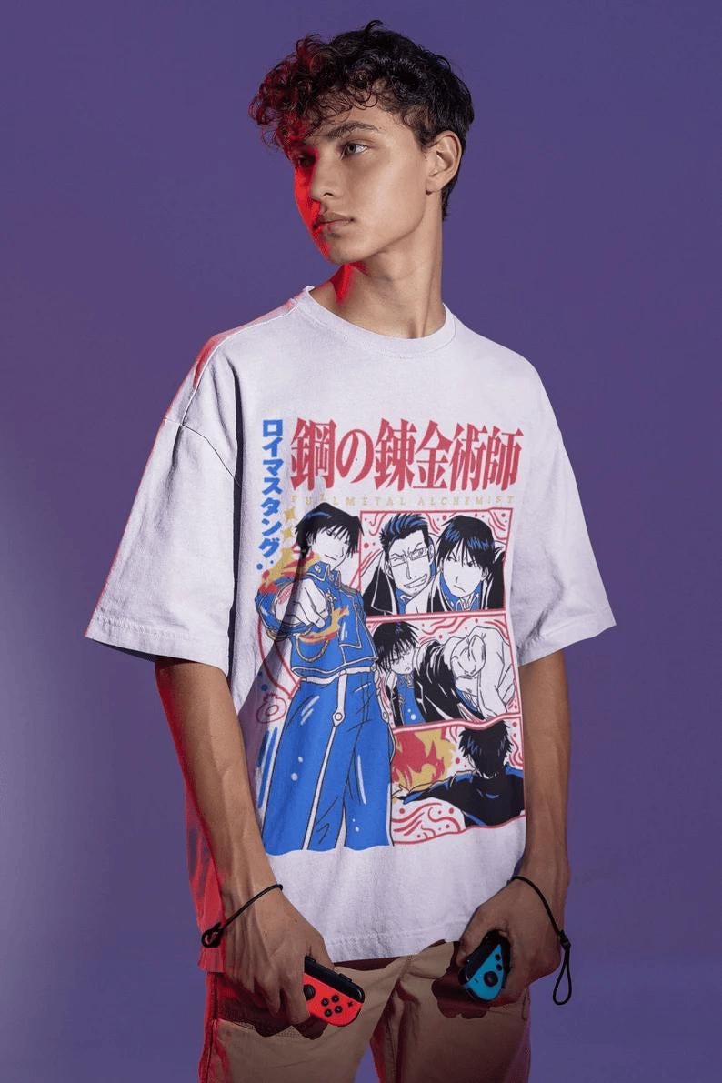 Anime lover shirt , Anime Gift, homunculos shirt,anime fans tee,Girlfriend Shirt, vintage anime clothes, Anime lover gift Shirt,roy mustang