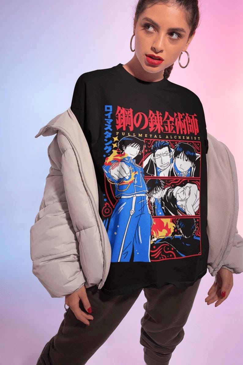 Anime lover shirt , Anime Gift, homunculos shirt,anime fans tee,Girlfriend Shirt, vintage anime clothes, Anime lover gift Shirt,roy mustang