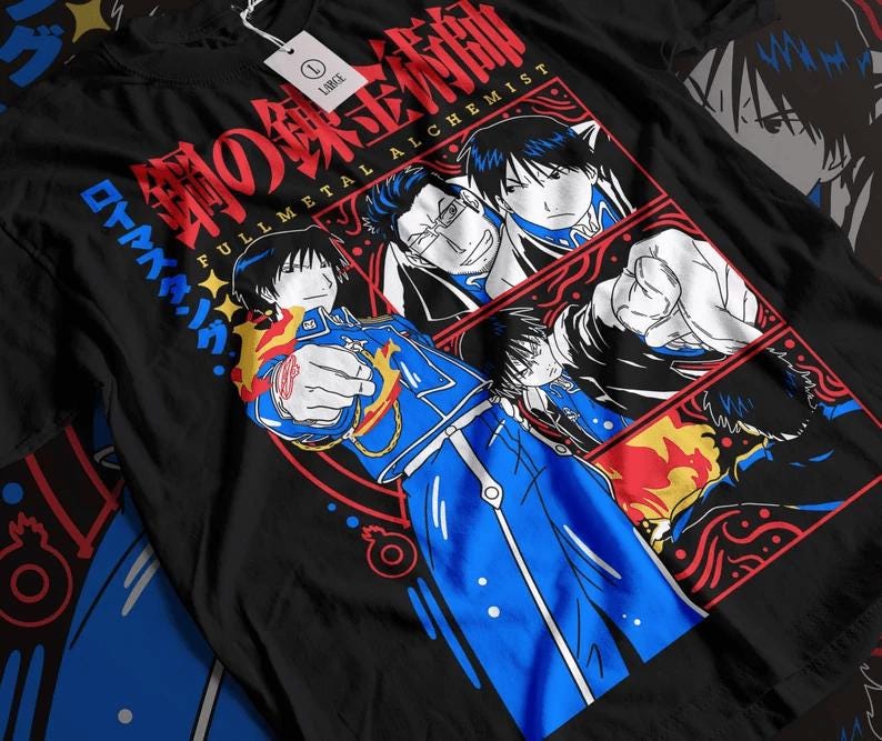 Anime lover shirt , Anime Gift, homunculos shirt,anime fans tee,Girlfriend Shirt, vintage anime clothes, Anime lover gift Shirt,roy mustang