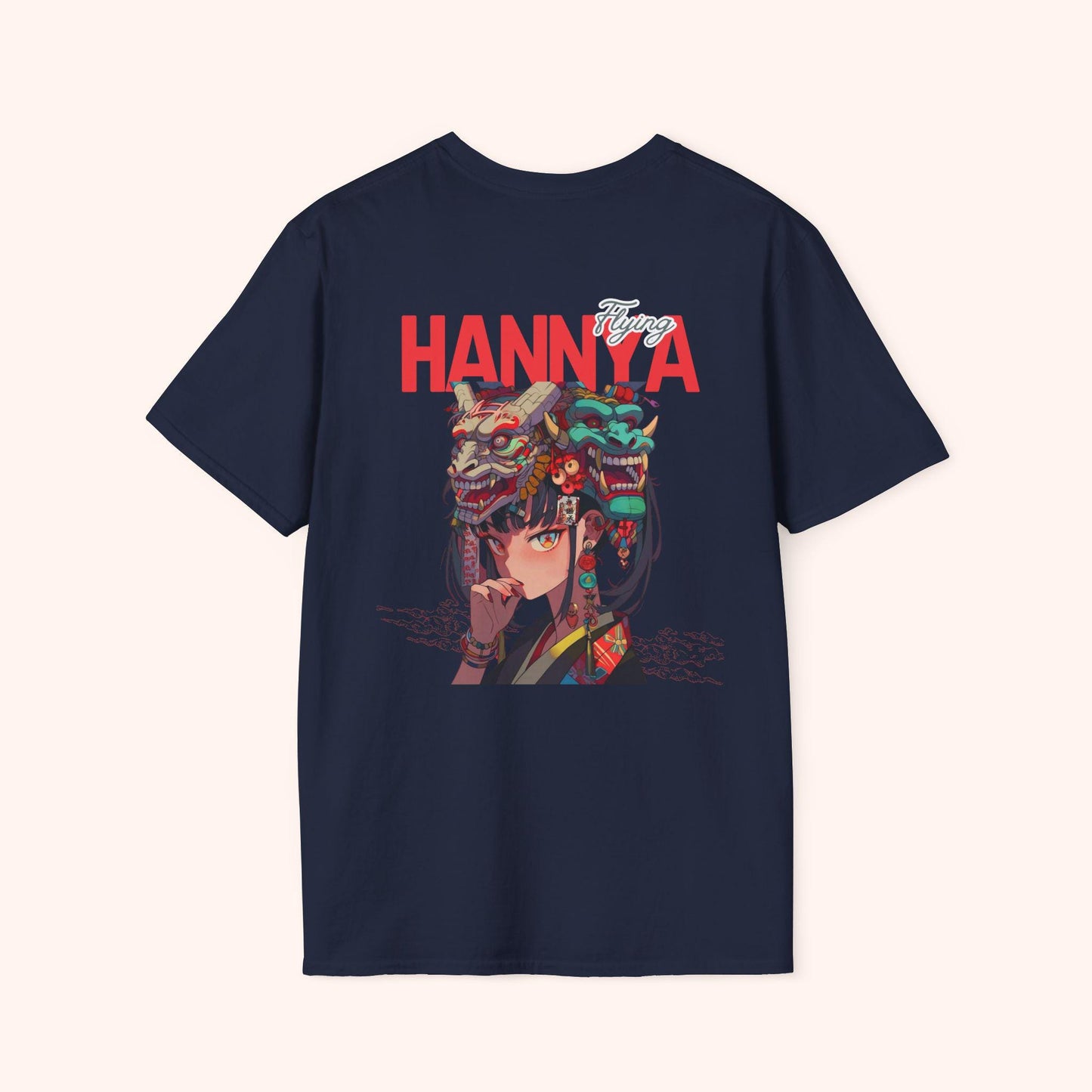 Samurai Warrior Graphic Tee, Unisex Softstyle T-Shirt, Vintage Anime Shirt, Casual Wear, Unique Streetwear