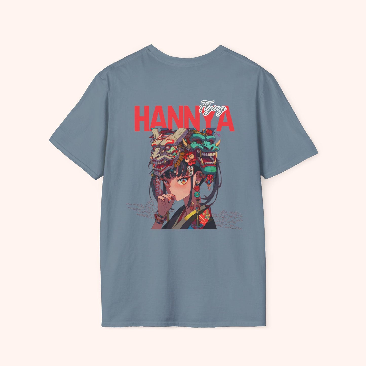 Samurai Warrior Graphic Tee, Unisex Softstyle T-Shirt, Vintage Anime Shirt, Casual Wear, Unique Streetwear