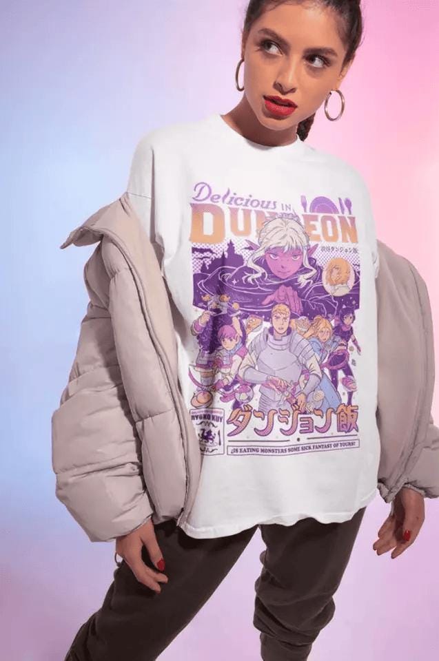 Anime Vintage Special Unisex T-shirt , Laios Touden Dungeon Meshi T-Shirt delicious Anime Lovers Shirt, Graphic Anime Tee, Manga Shirt