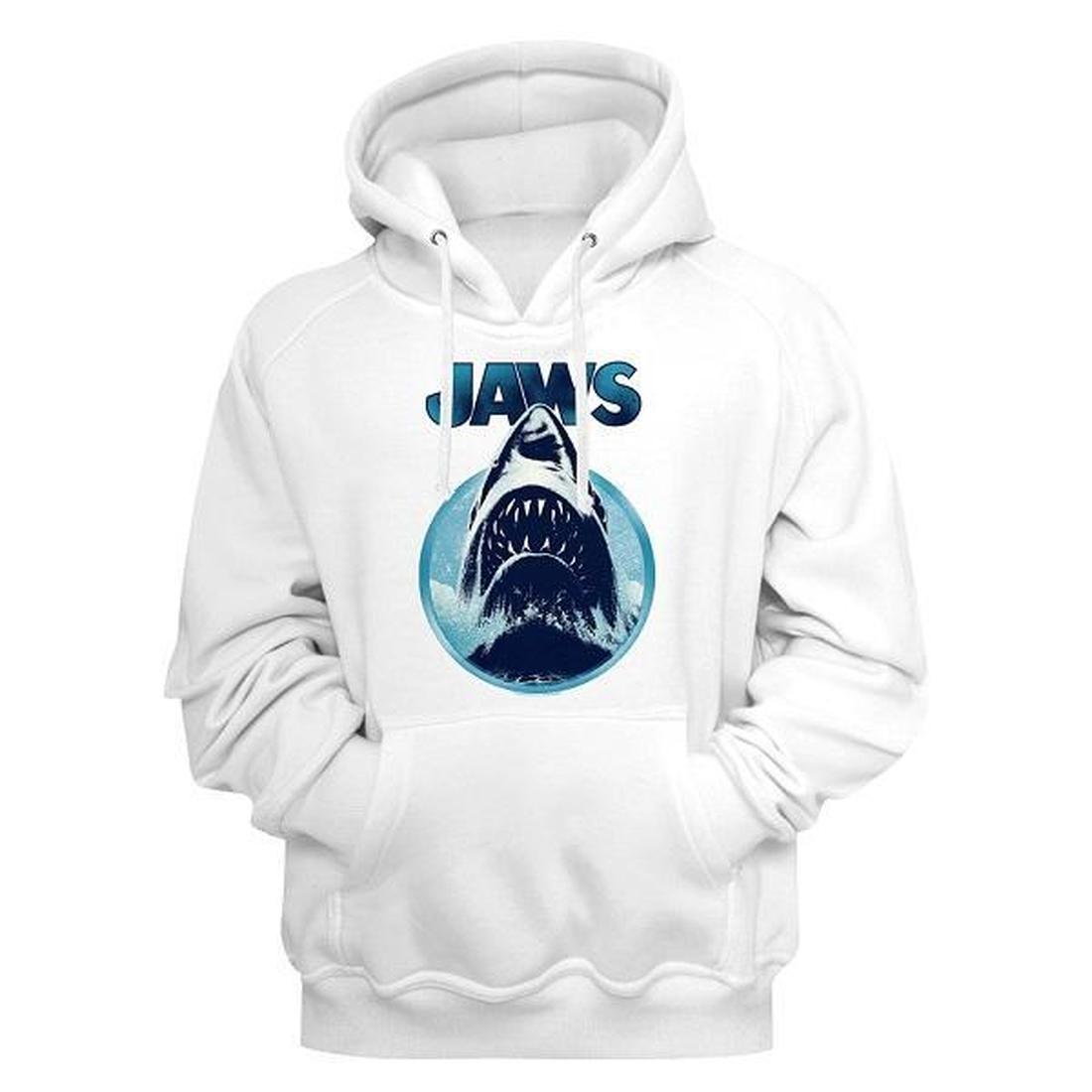 Jaws White Pullover Hoodie