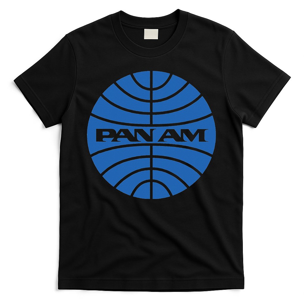 Pan Airlines Am Retro Vintage Airline funny blue T-Shirt