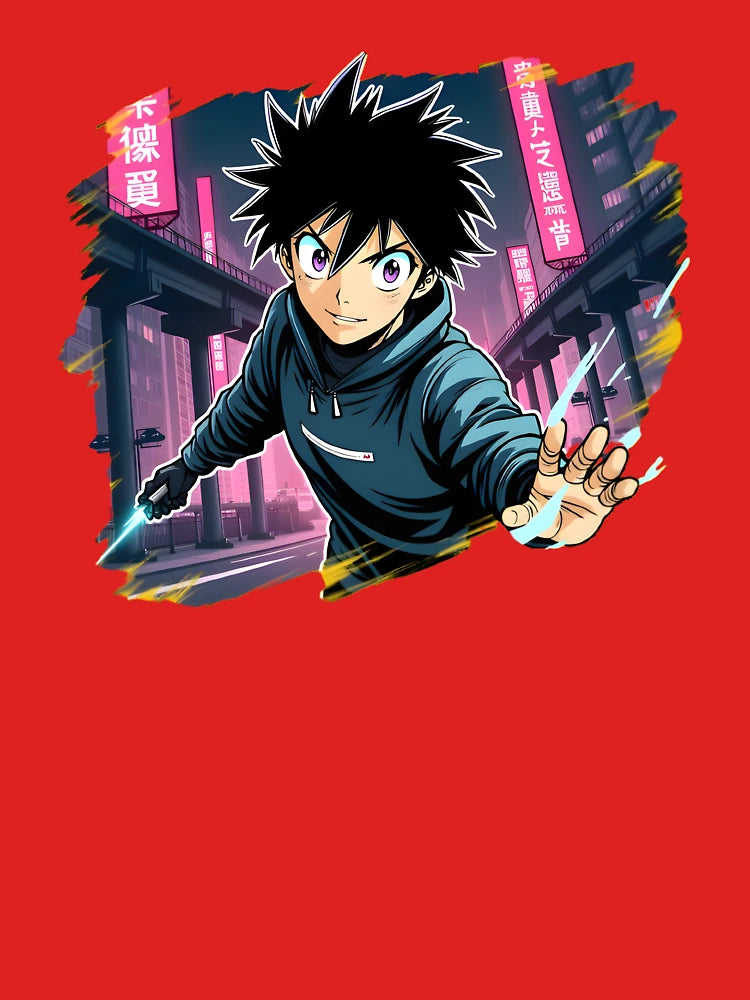 "Neo Tokyo Rush" Classic T-Shirt